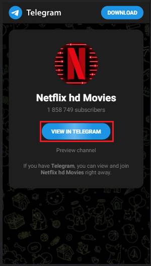 Saluran telegram Netflix HD Movies