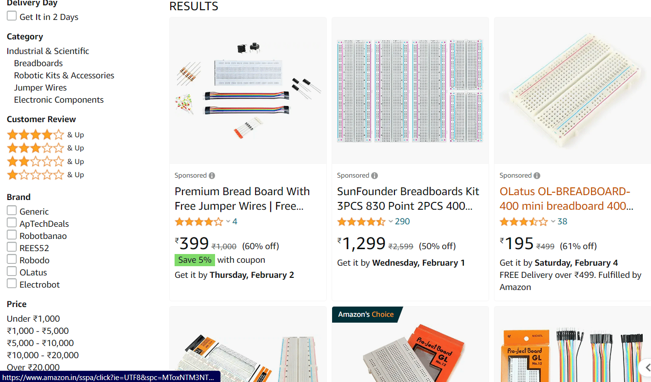 protoboard amazon