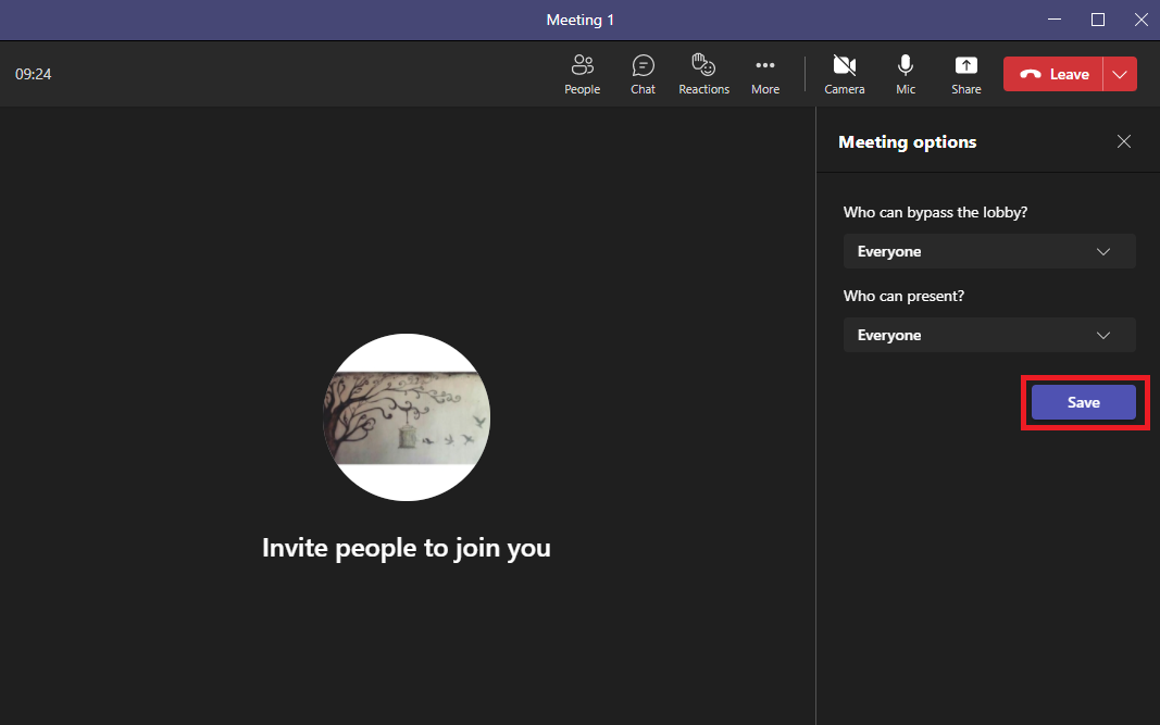 [保存] をクリックして変更を確認します。 Microsoft Teams の画面共有が機能しない問題を修正する 9 つの方法