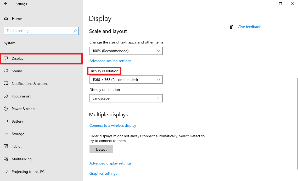 Suchen Sie Anzeigeauflösung. 9 Möglichkeiten, um zu beheben, dass die Bildschirmfreigabe von Microsoft Teams nicht funktioniert