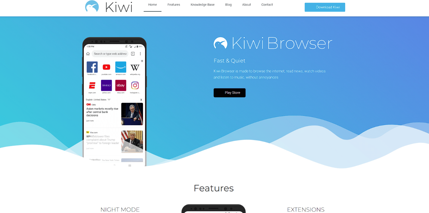 Browser Kiwi ufficiale