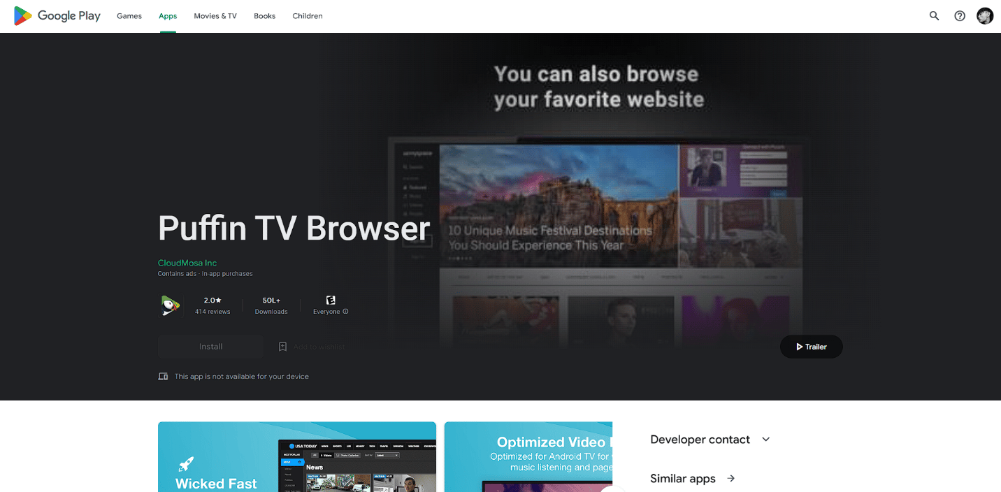 Puffin Broswer Offizielle Seite. 14 Bester Browser für Android TV