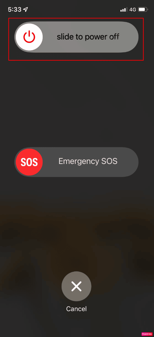 слайд, чтобы выключить кнопку | исправить мерцание и зависание экрана iPhone