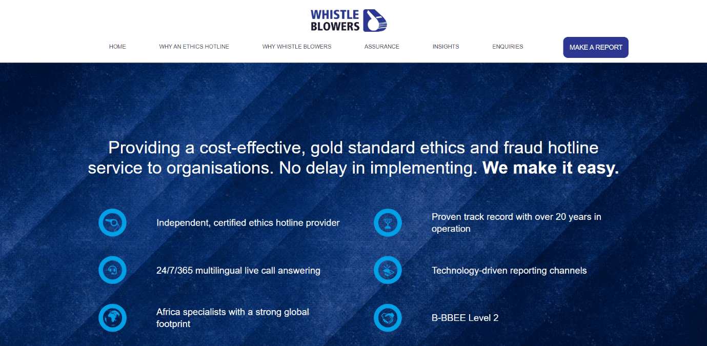 Whistleblower-Homepage