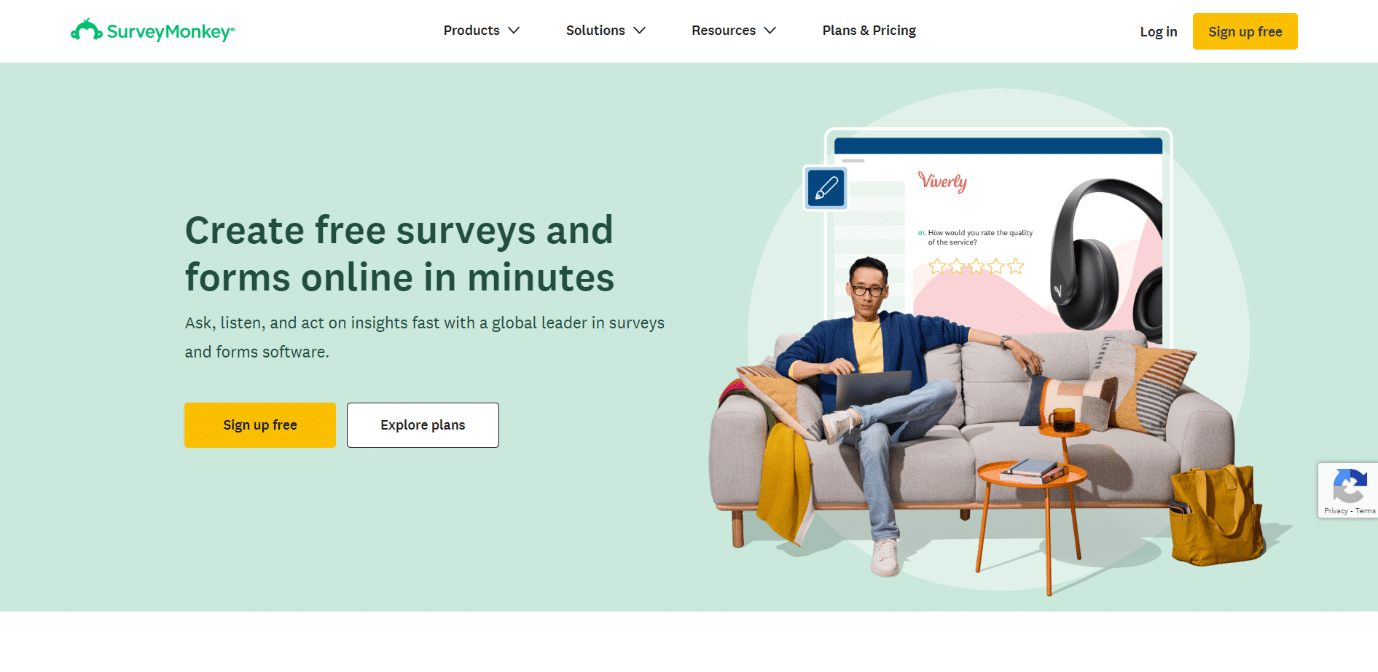 Survey Monkey-Homepage