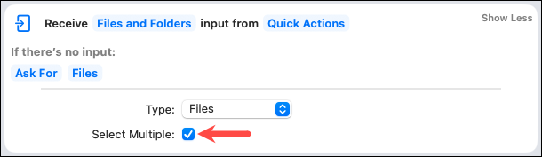 Cambiar el nombre de la configuración de acceso directo de archivos para varios archivos