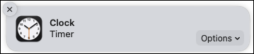 Alerta de temporizador de reloj en Mac