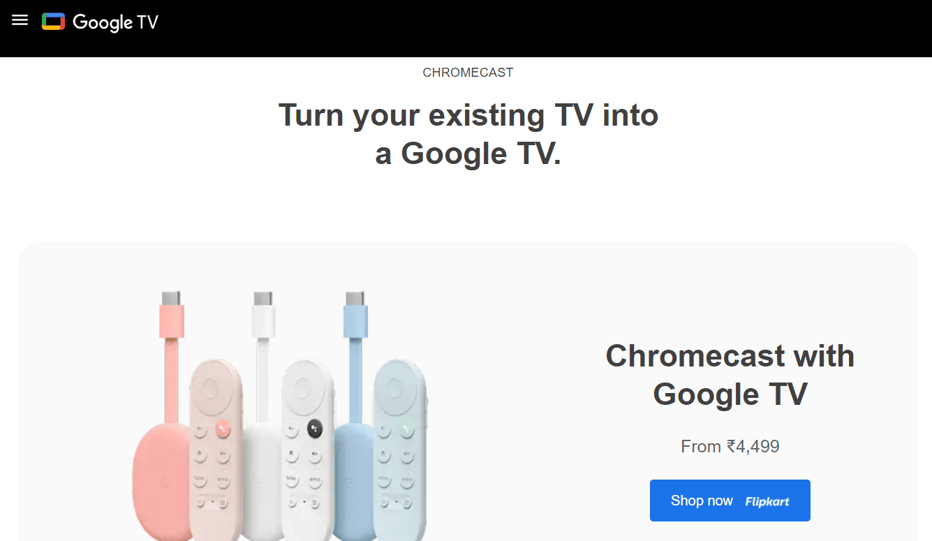 Chromecast مع Google TV