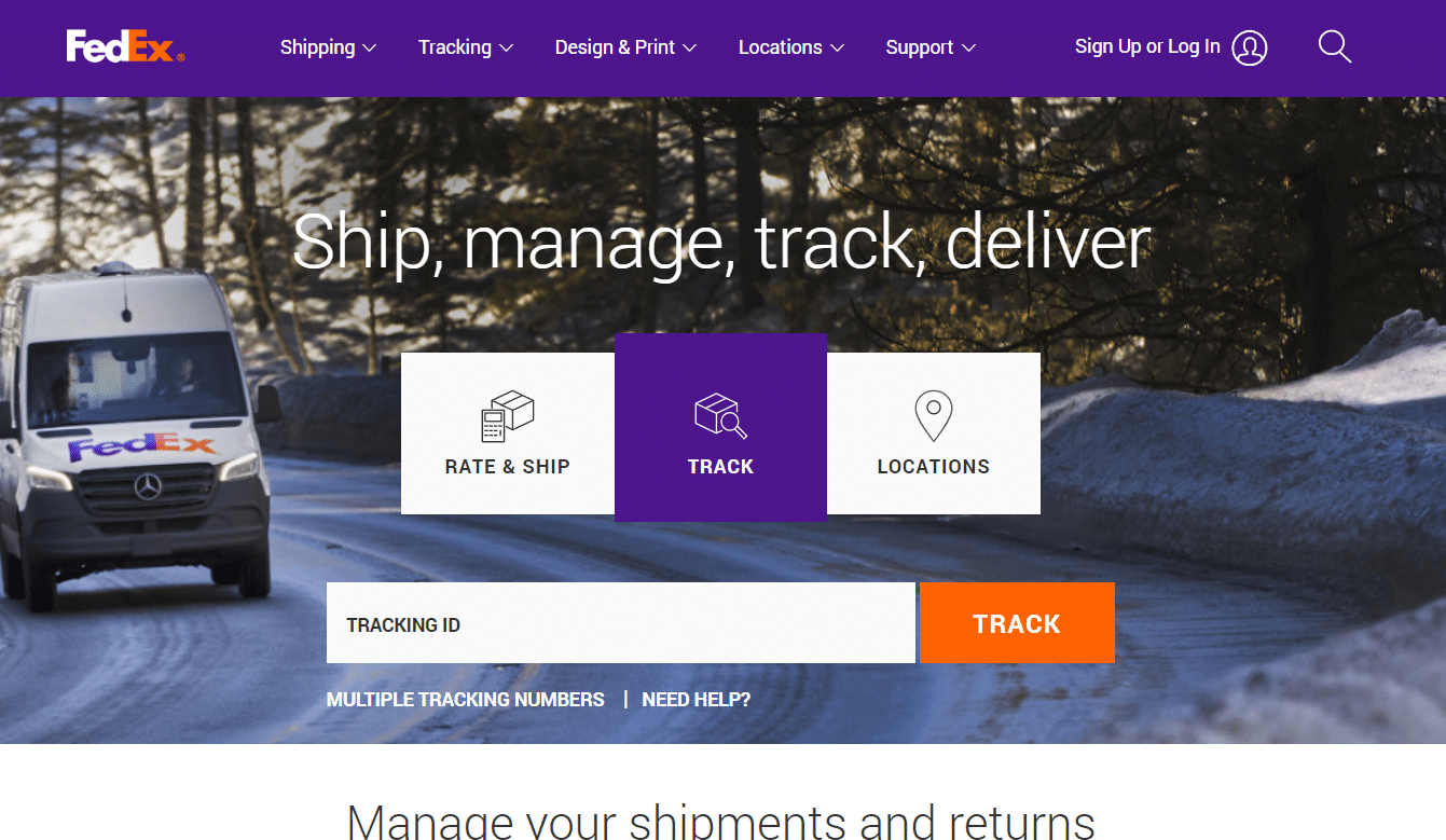 FedEx-Website