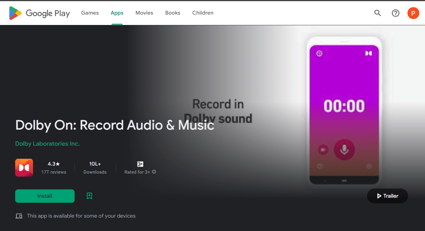 dolby บน playstore | แอพบันทึกเพลงที่ดีที่สุดสำหรับ Android