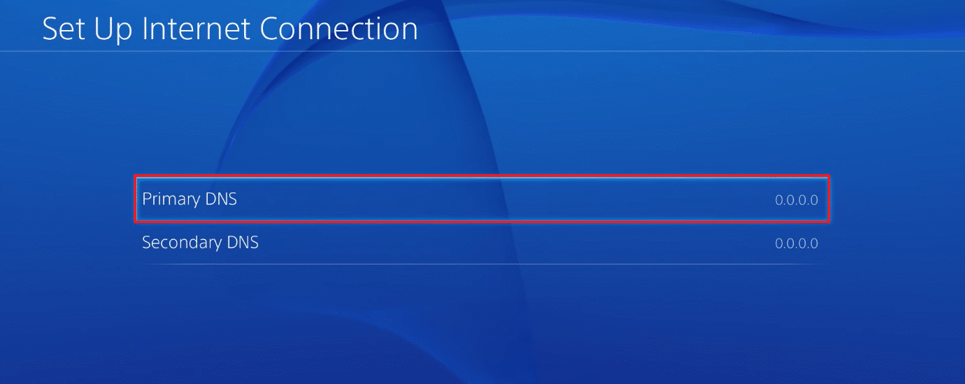 PS4 上的主要 DNS。修复 PS4 上的 WS-43709-3 错误代码