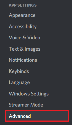 Gelişmiş'i seçin. Windows 10 ve 11'de Discord Akışı Gecikmesini Düzeltmenin 14 Yolu