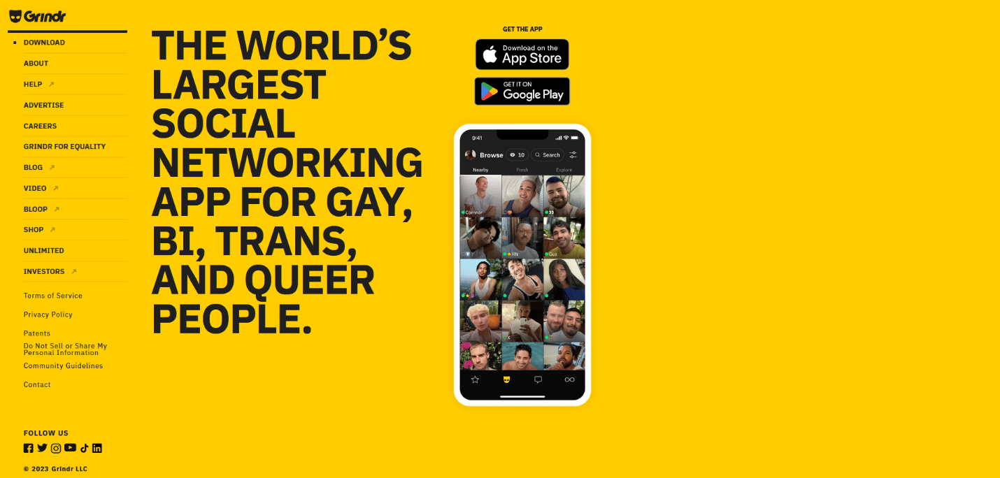 Situs resmi Grindr. 17 Aplikasi Kencan Terbaik di India