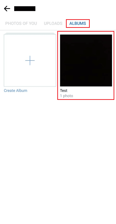 Beralih ke tab ALBUM dan ketuk album yang diinginkan