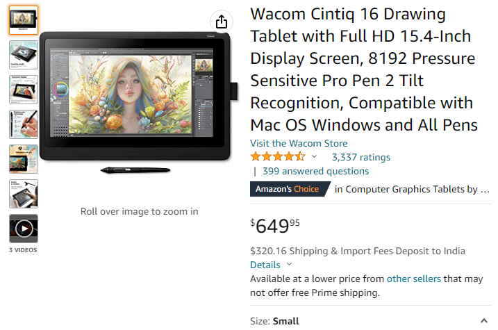 Cintiq Pro de 24 polegadas. Melhor dispositivo digital para anotações