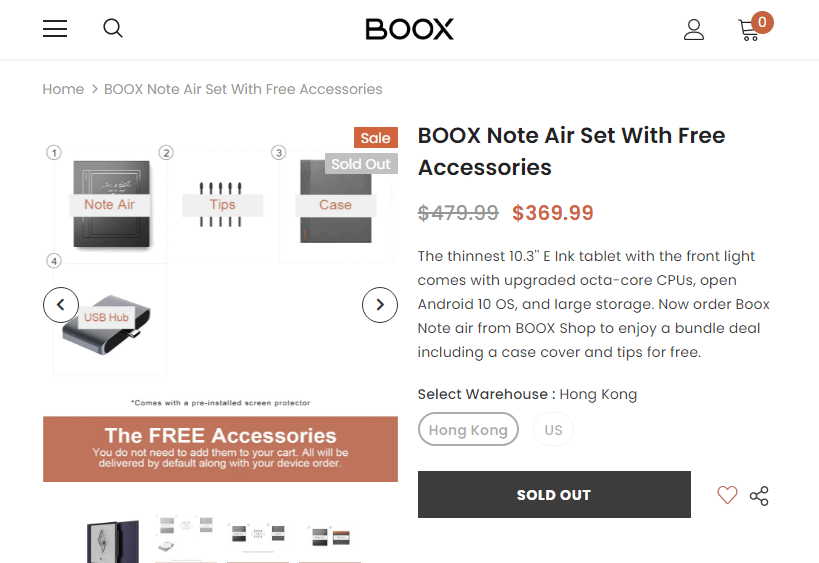 Boox Note Air 10.3 記事本。最佳數字筆記設備