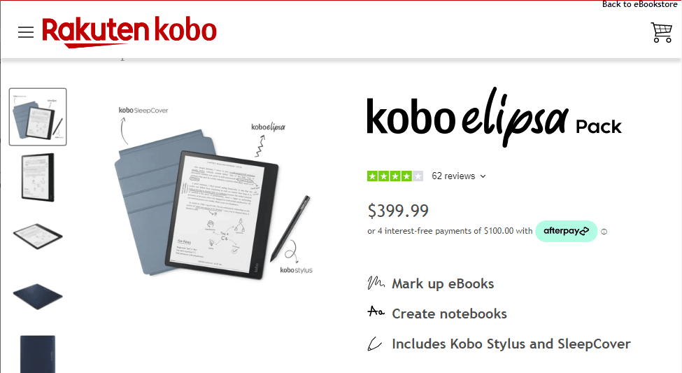 Kobo Elipsa. 29 Meilleur appareil de prise de notes numérique