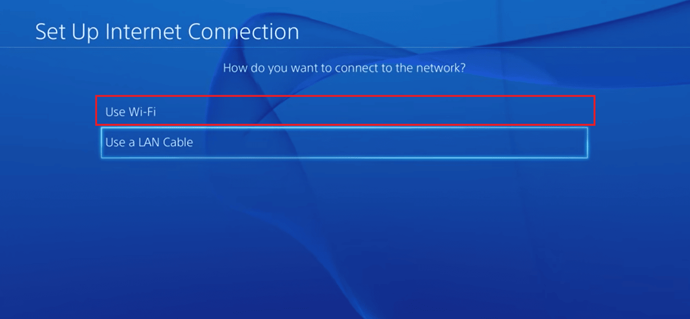 استخدم wifi على ps4