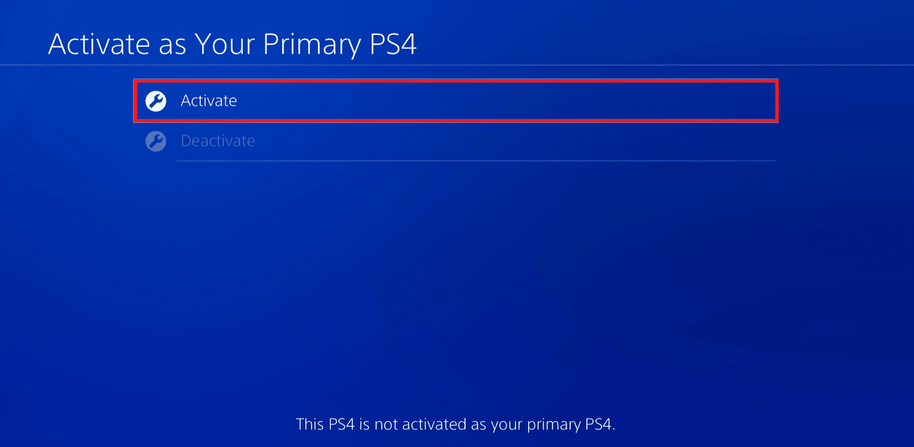 aktifkan di PS4