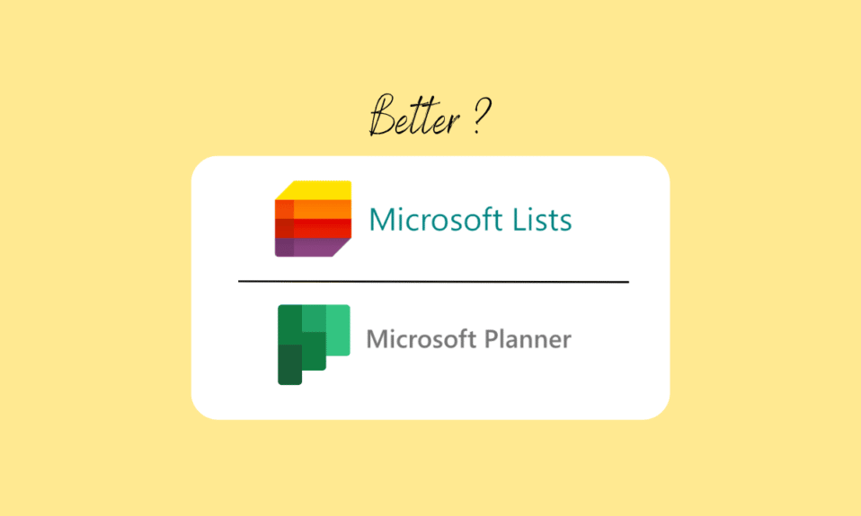 Microsoft 목록 VS Planner_ 어떤 응용 프로그램이 더 나은지