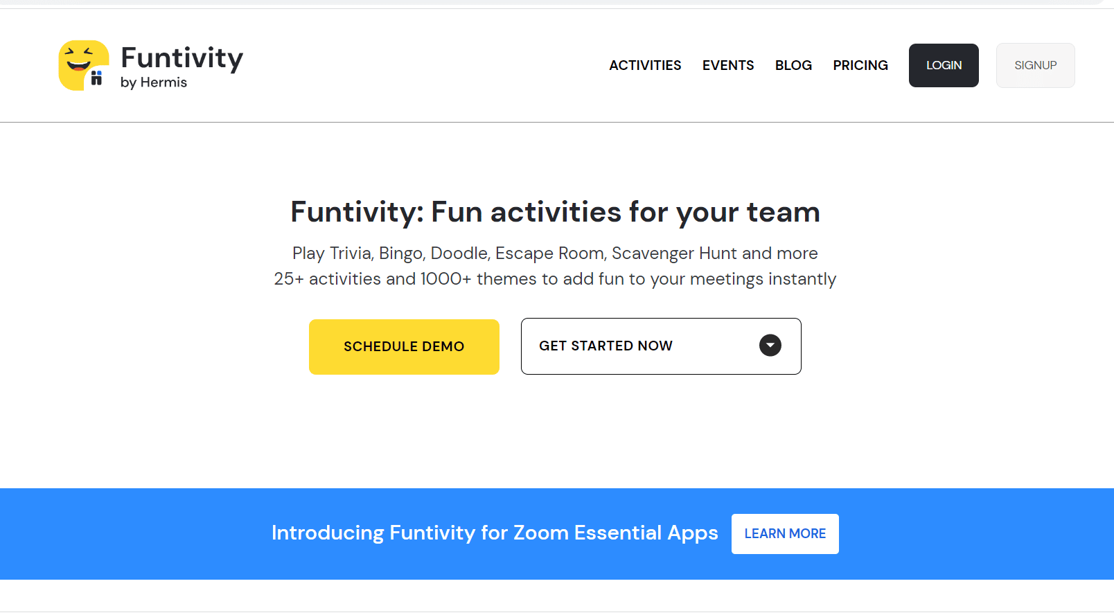 Site oficial da Funtivity