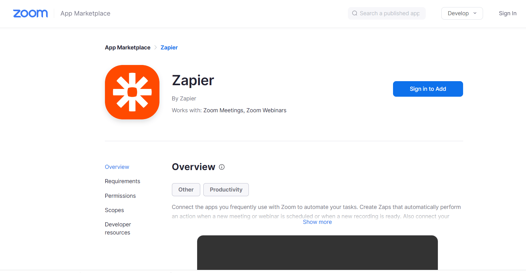 Zapier resmi web sayfası | En İyi Uygulamalarını Kullanarak Zoom Nasıl Daha İyi Yapılır?