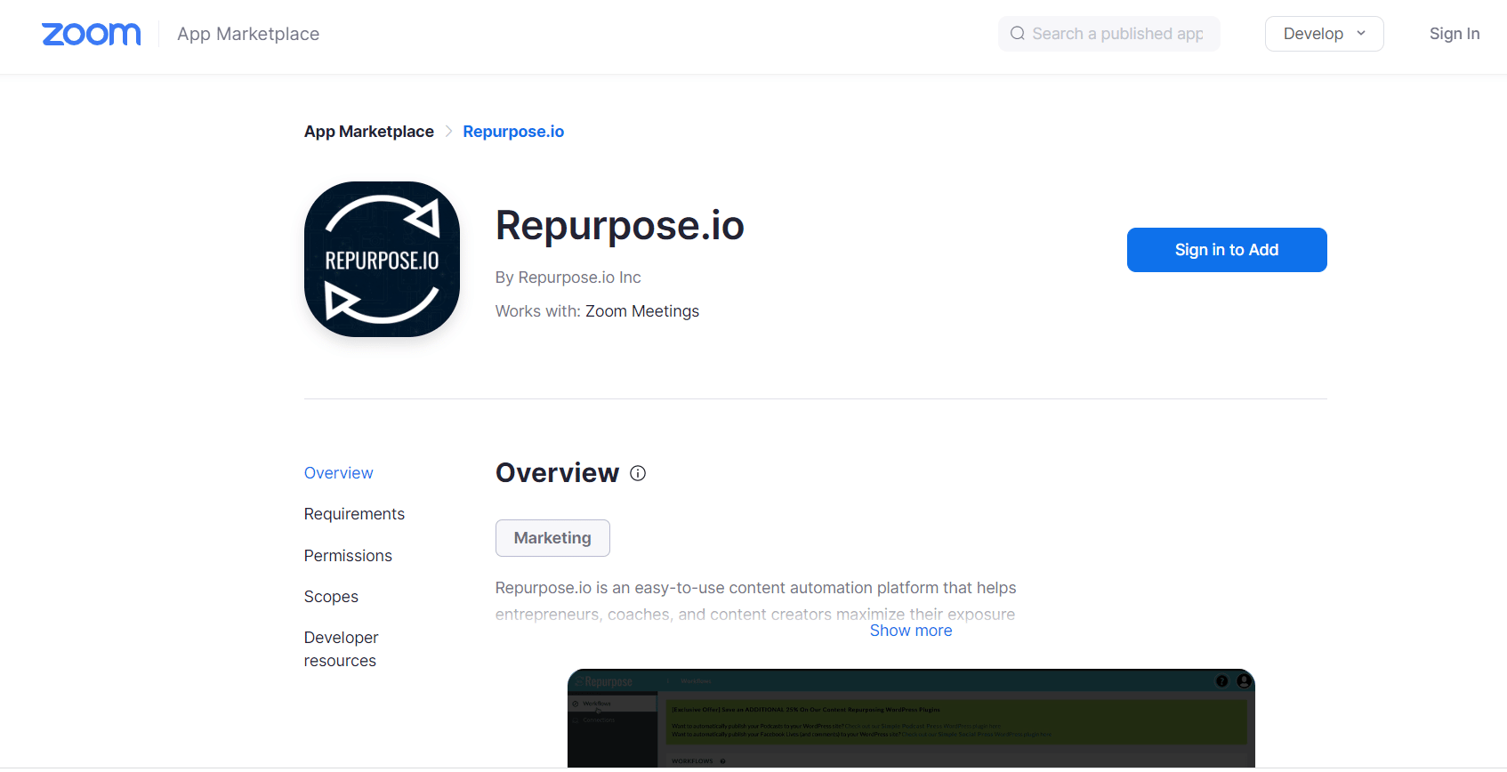 Repurpose.io 官網 |如何使用其最佳應用程序使 Zoom 更好