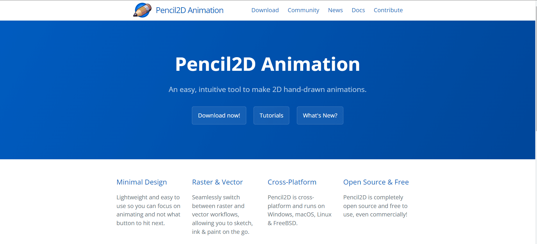 Site web Pencil 2D