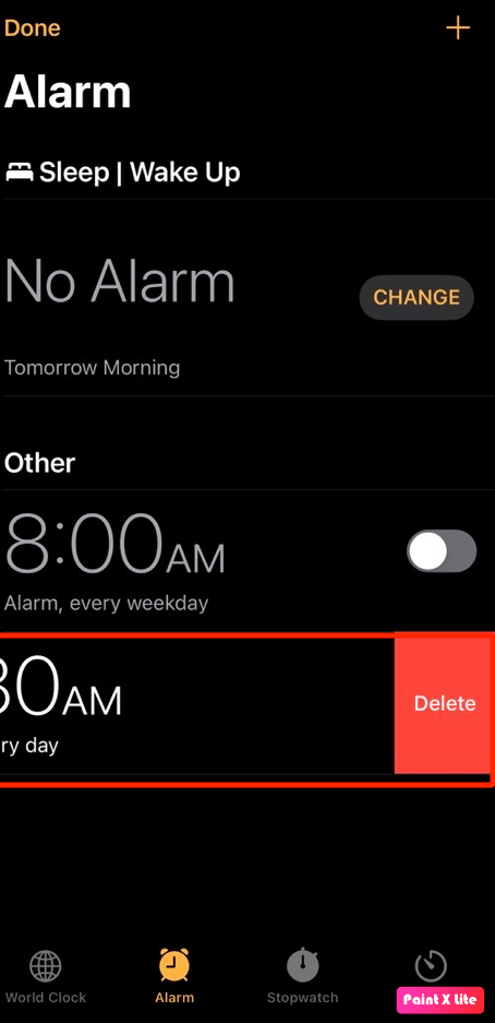 hapus alarm | Cara Memperbaiki Masalah Alarm Senyap di iPhone