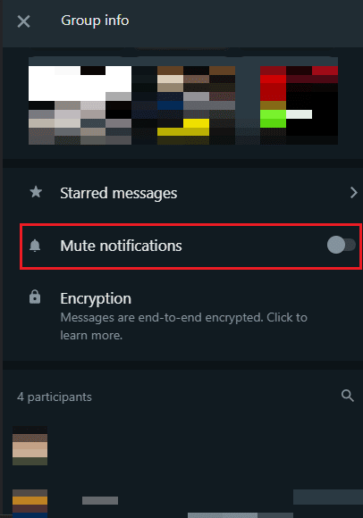 réactiver les notifications sur WhatsApp