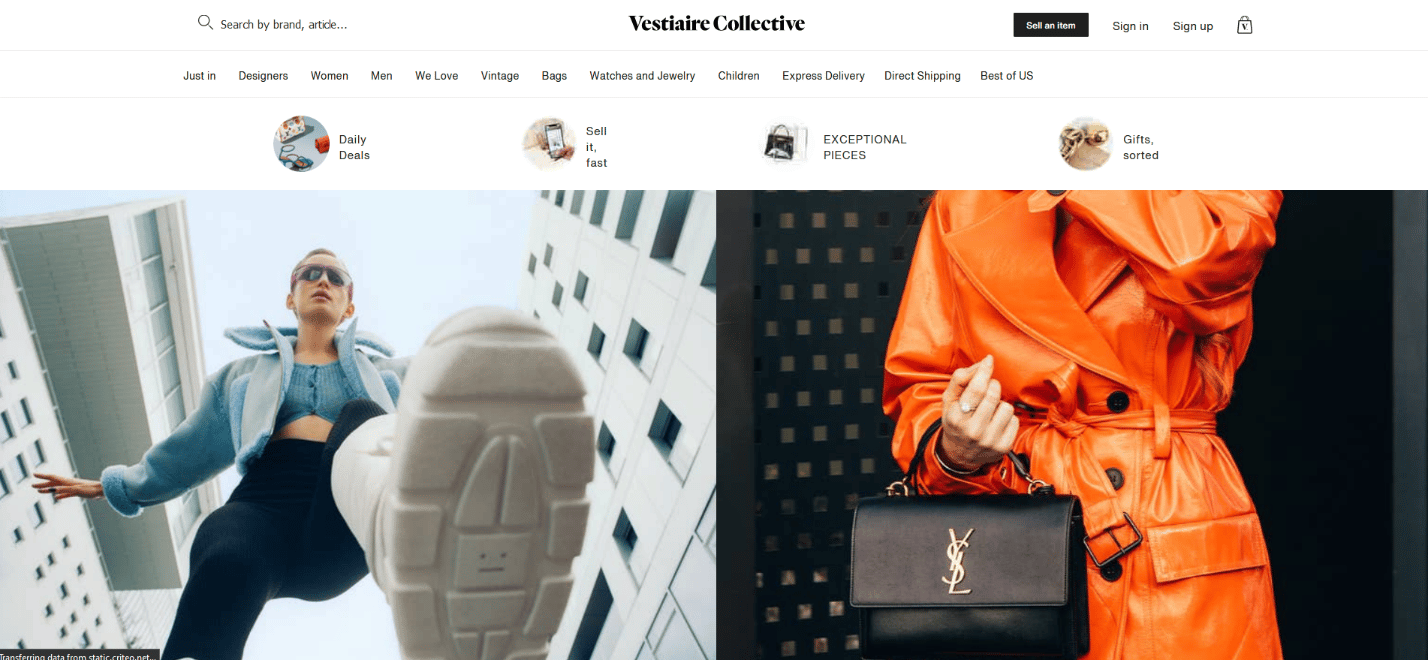 Site-ul oficial Vestiaire Collective