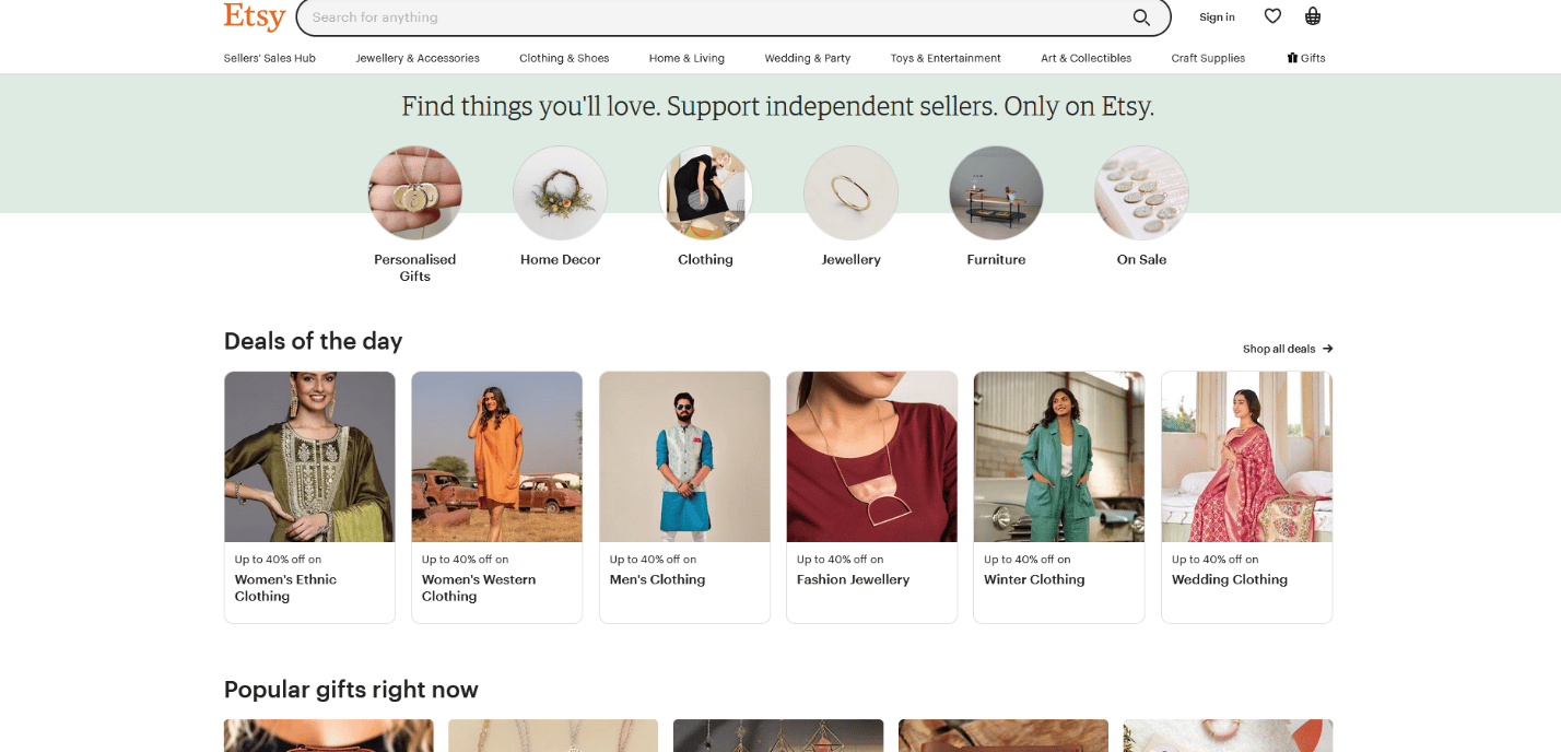 Sito ufficiale Etsy. 34 migliori alternative a eBay nel Regno Unito