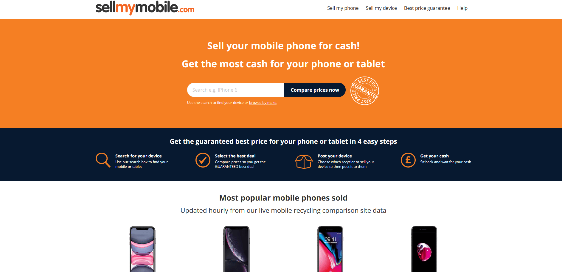 Sell ​​My Mobile site-ul oficial