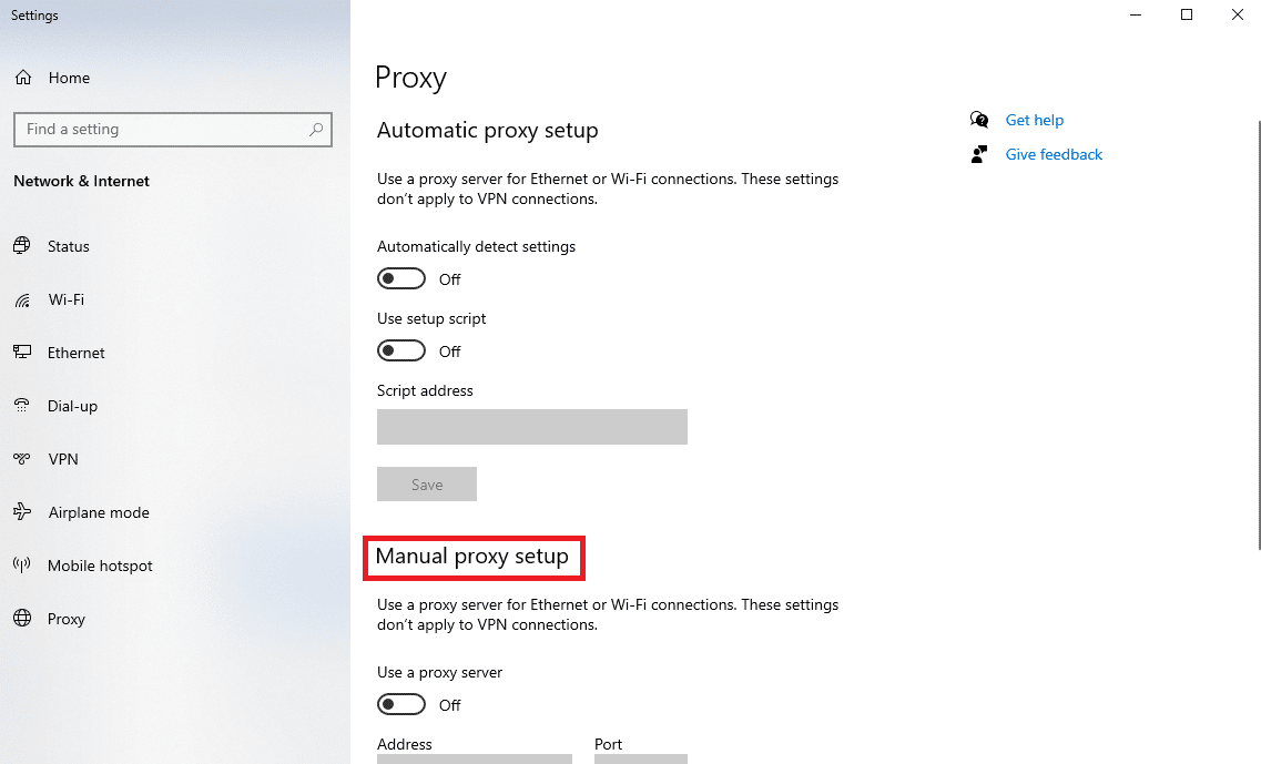 role para baixo e localize a configuração manual do proxy. 13 maneiras de consertar o Twitter que não está carregando no Chrome