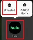 desinstalar o hulu