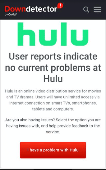 downdetector 葫芦。修复 Hulu 缺失剧集问题