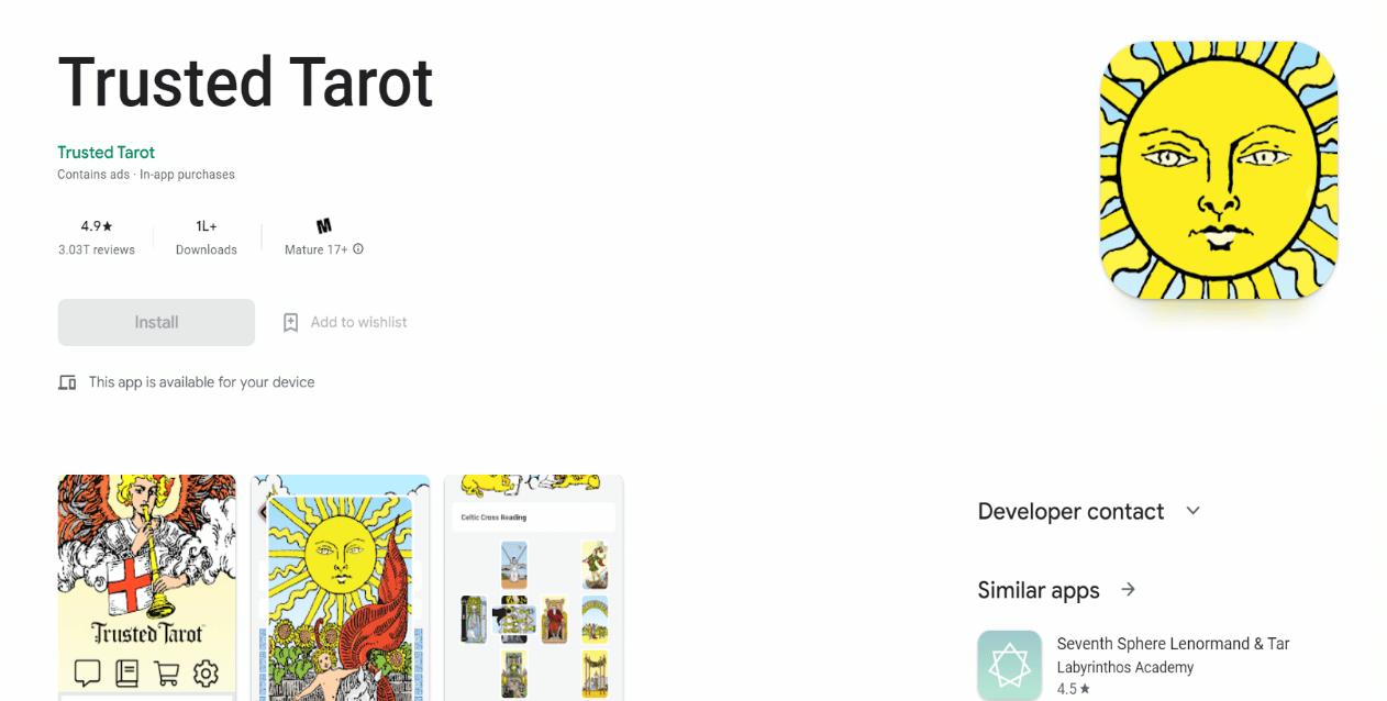 Vertrautes Tarot