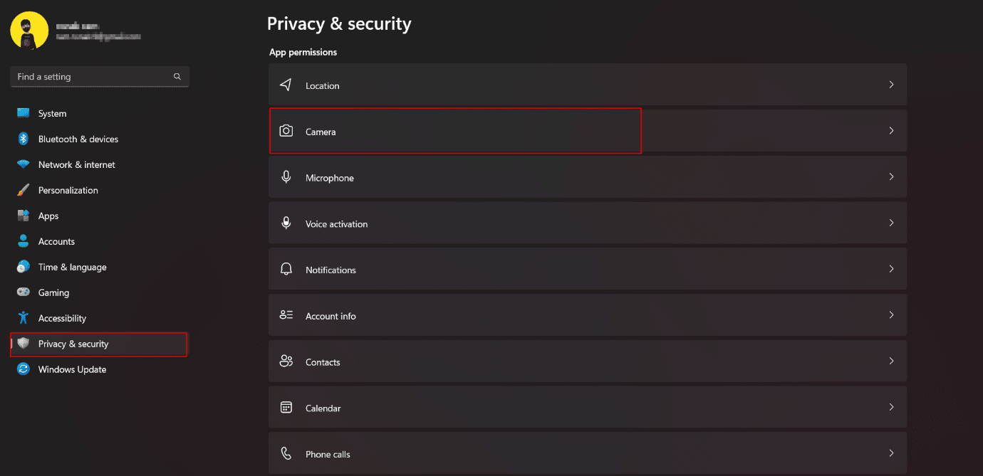 autorizzazioni della fotocamera. 16 impostazioni da modificare per proteggere la tua privacy in Windows 11