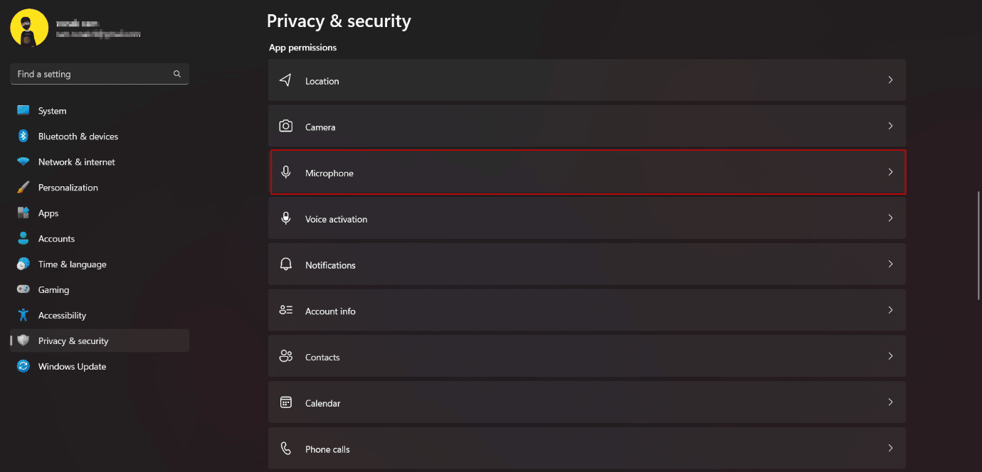 permessi microfono. 16 impostazioni da modificare per proteggere la tua privacy in Windows 11