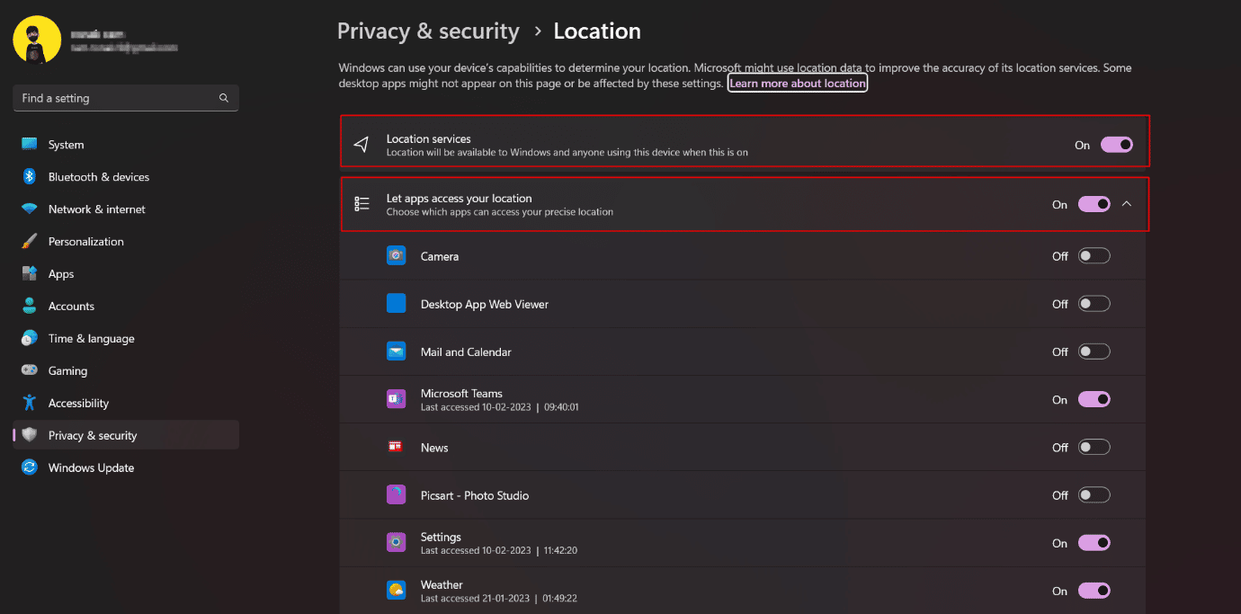 dezactivați complet serviciile de localizare. 16 setări pe care ar trebui să le modificați pentru a vă proteja confidențialitatea în Windows 11