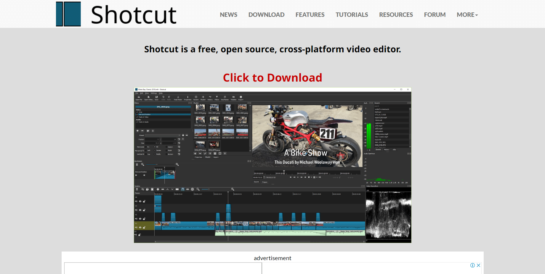 Sito Web Shotcut