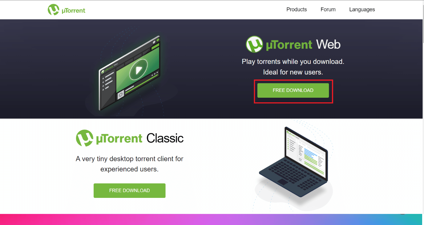 Instale o uTorrent ou qualquer outro downloader de torrent no seu pc