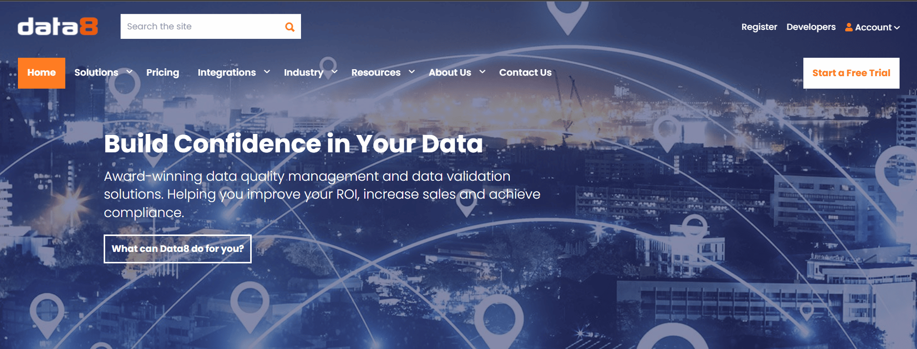 Situs Web Data8