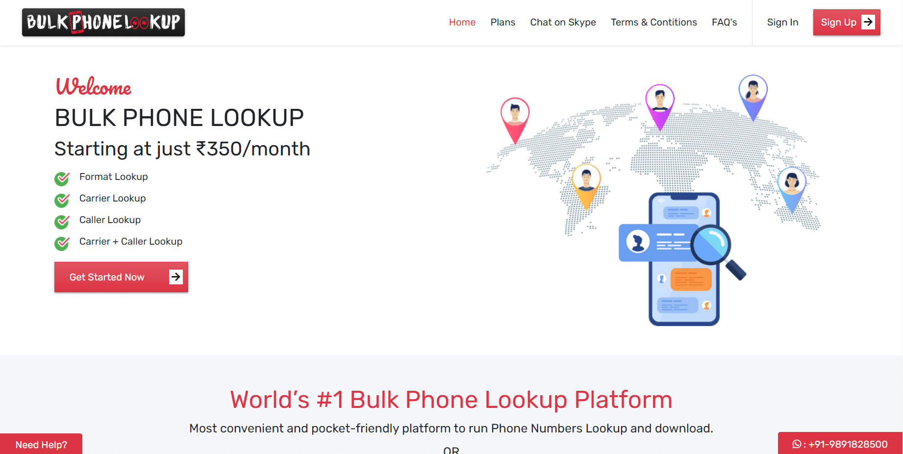 เว็บไซต์ BulkPhoneLookup 31 ตัวเลือกการยืนยันตัวเลขที่ดีที่สุด