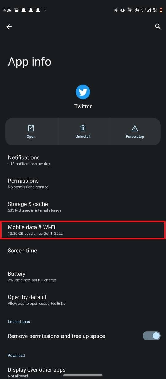 حدد بيانات الجوال و Wi-Fi. 11 طريقة لإصلاح عدم عمل Twitter على Android و iPhone