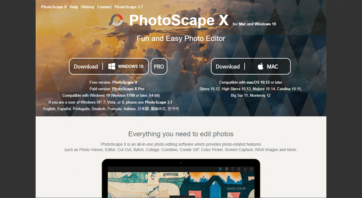 PhotoScape X page web.png