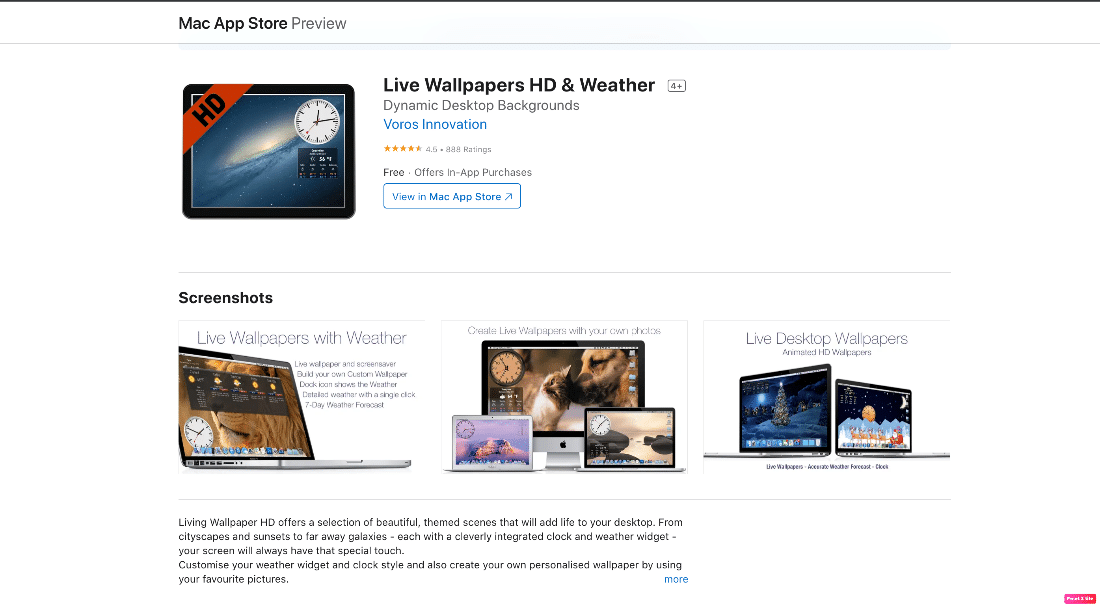 Live Wallpaper HD & Wetter Mac App Store Vorschau