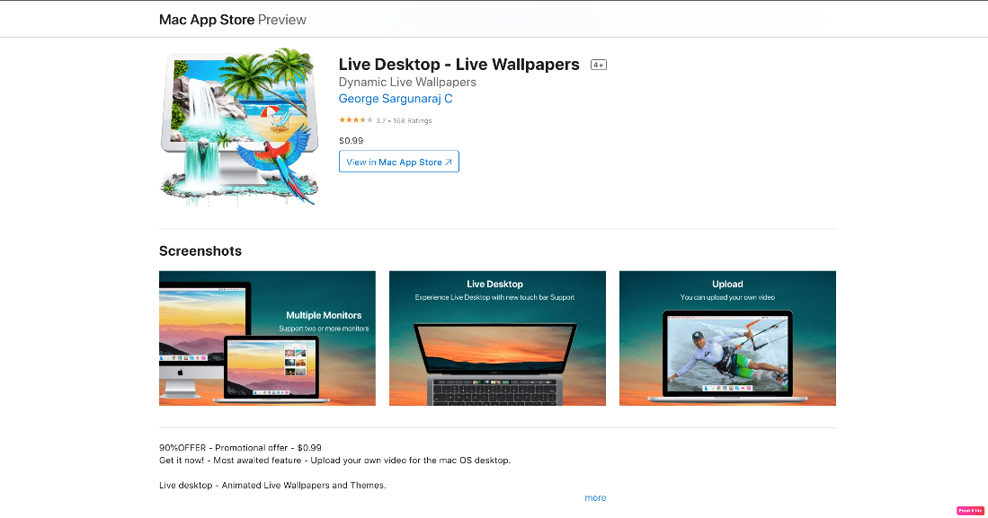 Live-Desktop-Vorschau im Mac App Store. Die 14 besten kostenlosen Live-Hintergründe für Mac