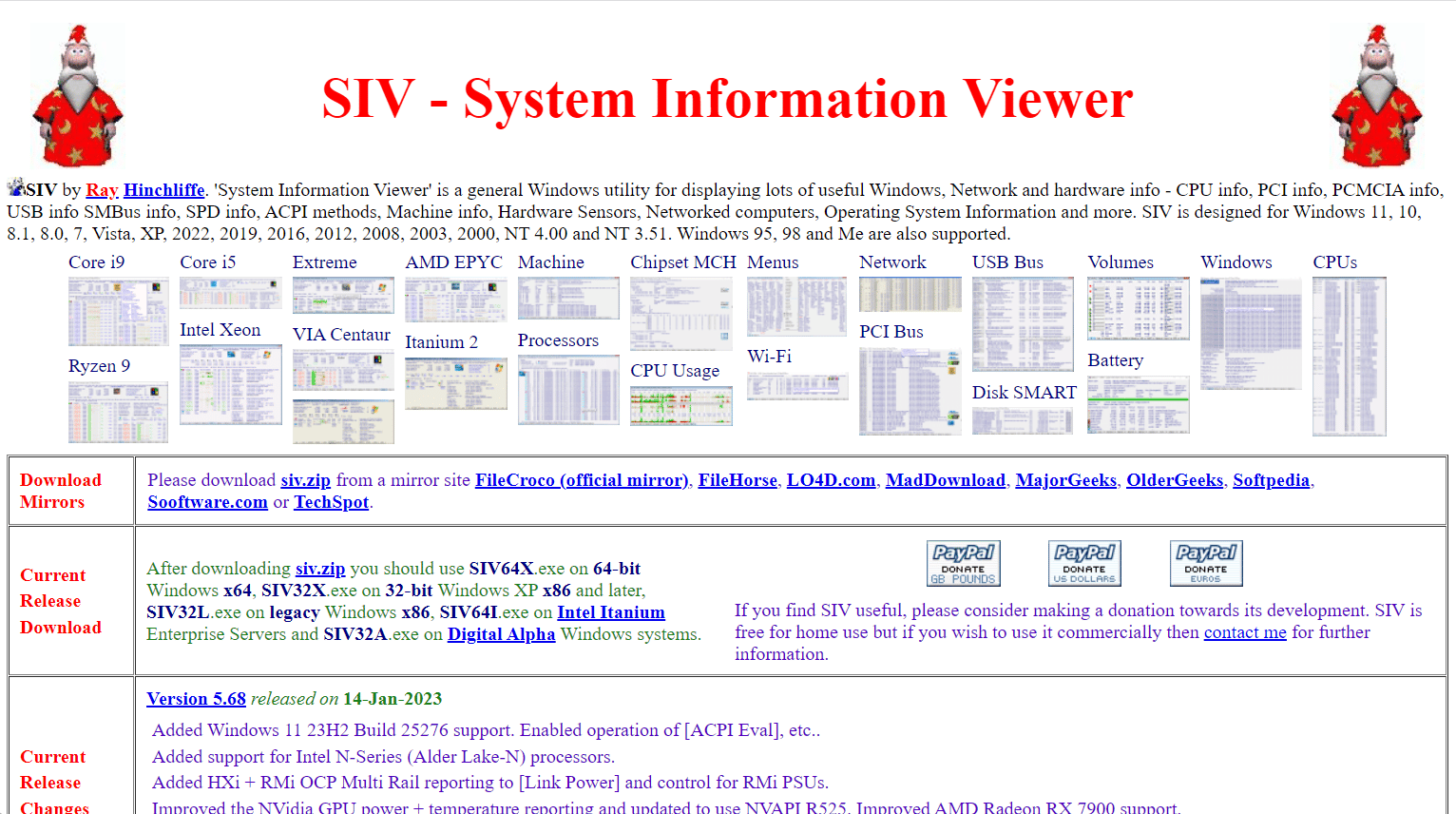 SIV - Visualiseur d'informations système