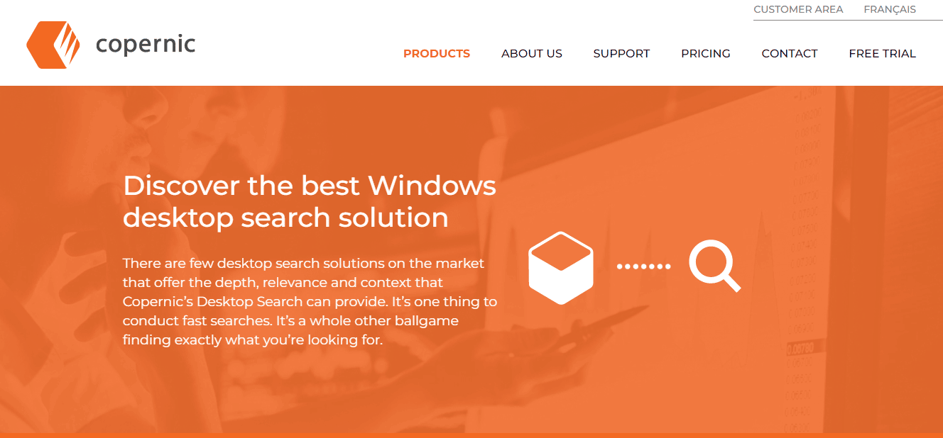 Site Web Copernic Desktop Search. 22 meilleurs outils de recherche gratuits pour Windows 10